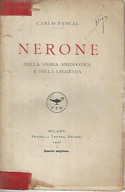 Nerone. Nella storia aneddotica e nella leggenda - Carlo Pascal - copertina