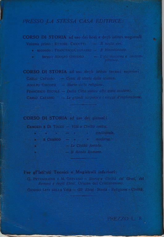 Storia della Religione, dalla Grecia antica al Cristianesimo - Adolfo Omodeo - 2