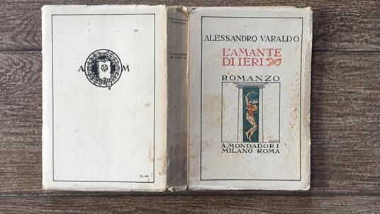 L' amante di ieri - Alessandro Varaldo - copertina