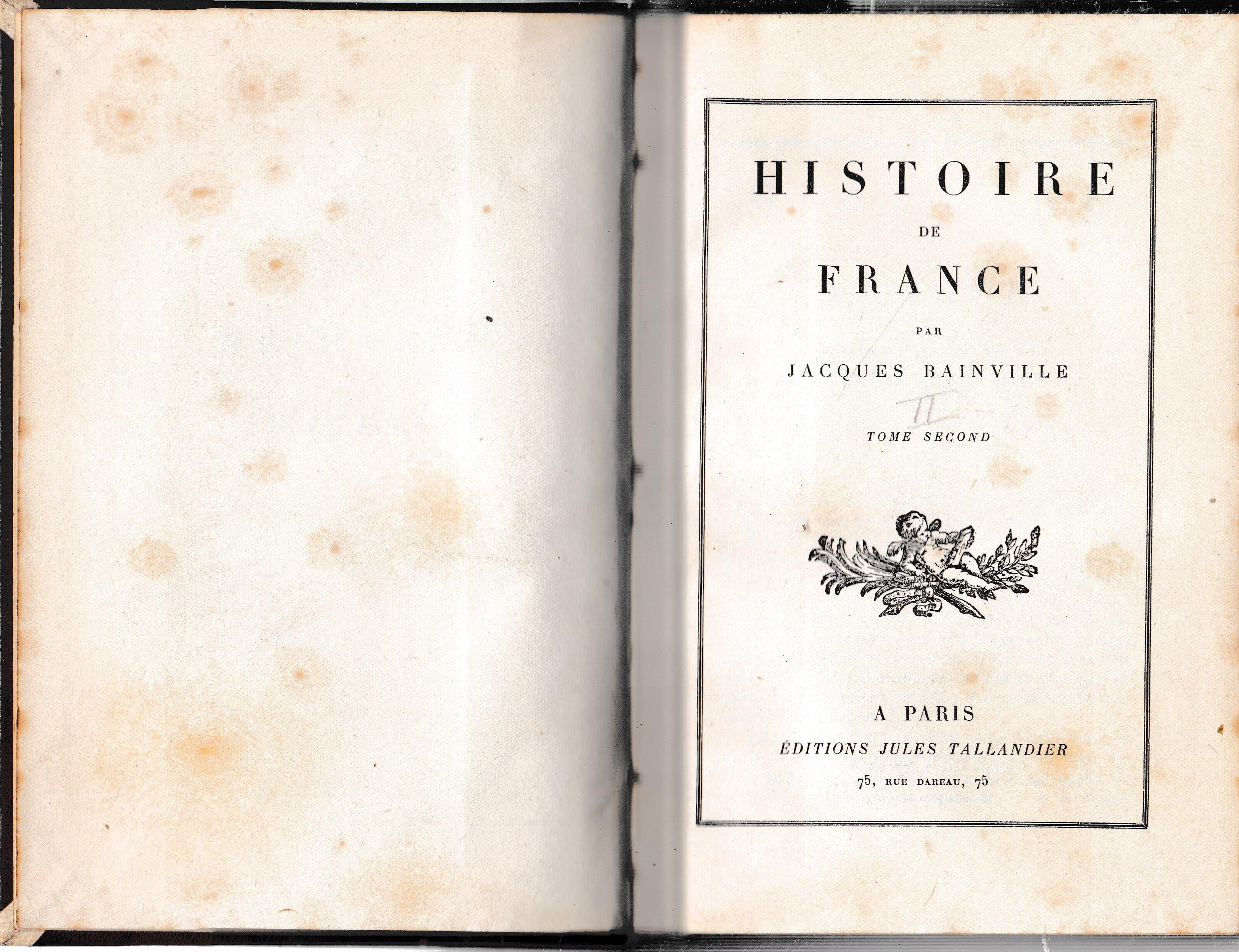 Histoire de France, tomo II°