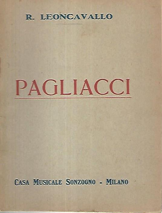 Pagliacci - Ruggero Leoncavallo - copertina