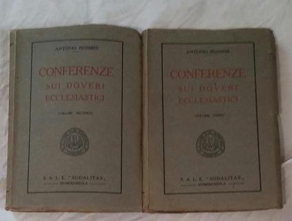 Conferenze sui doveri ecclesiastici - Antonio Rosmini - copertina