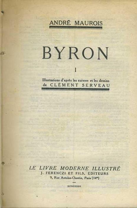 Byron - André Maurois - copertina