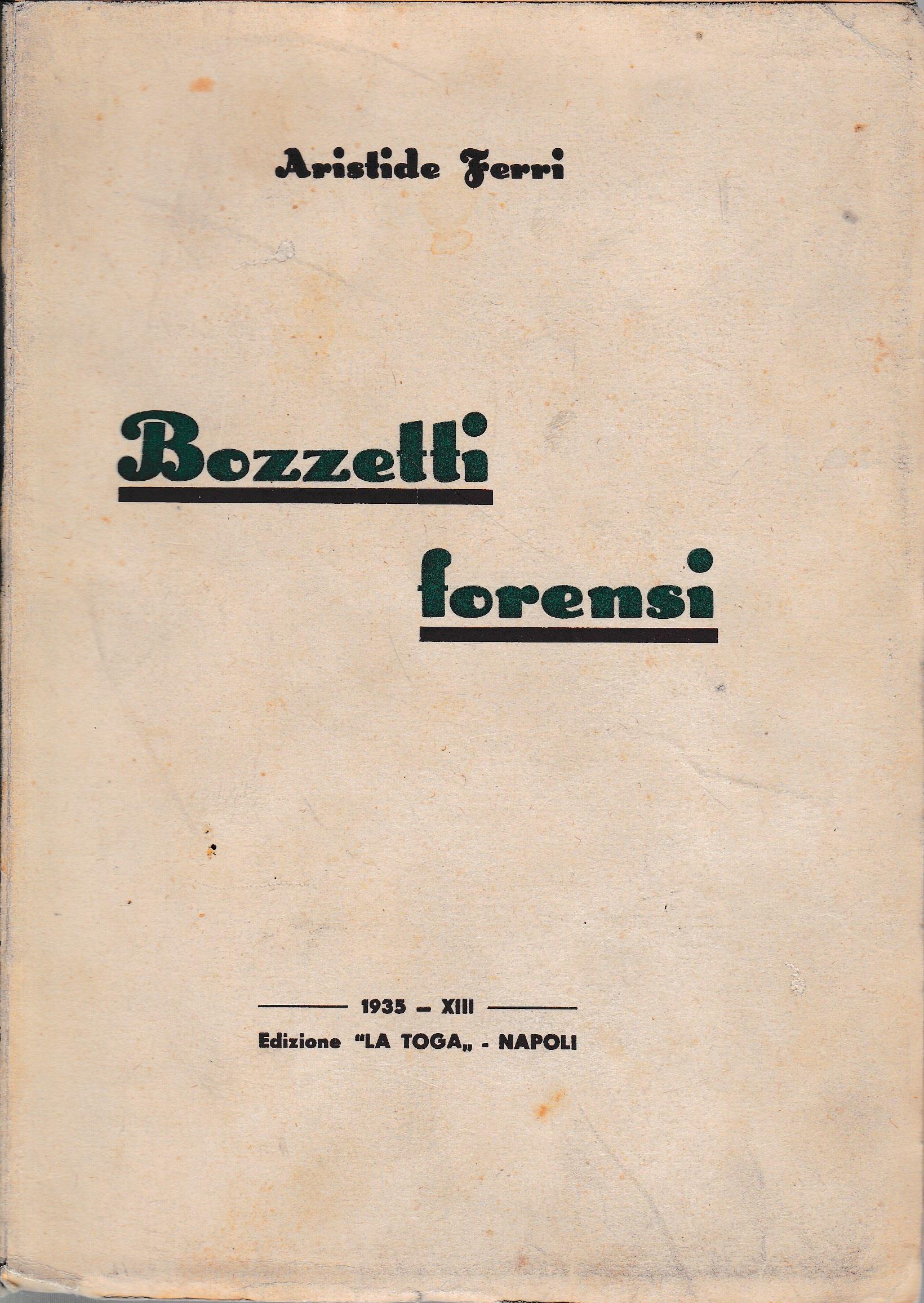 Bozzetti forensi