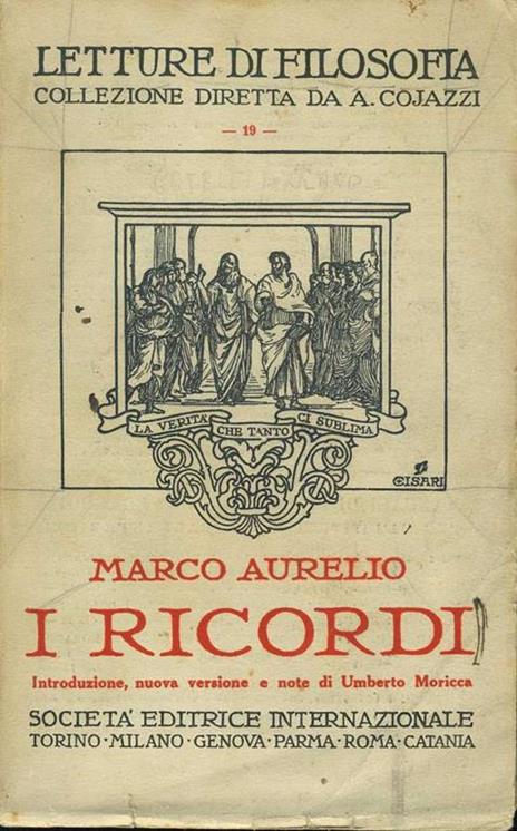 I ricordi - Marco Aurelio - copertina