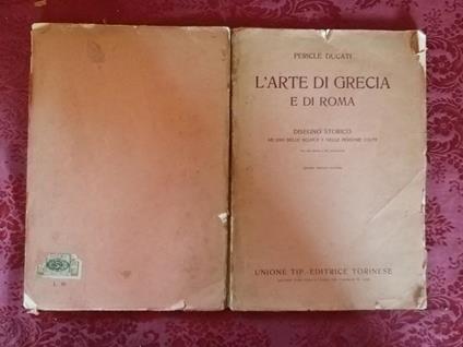 L' Arte di Grecia e di Roma - Pericle Ducati - copertina