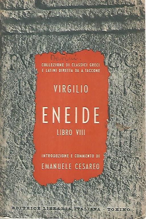 Eneide. Libro VIII - Publio Virgilio Marone - copertina