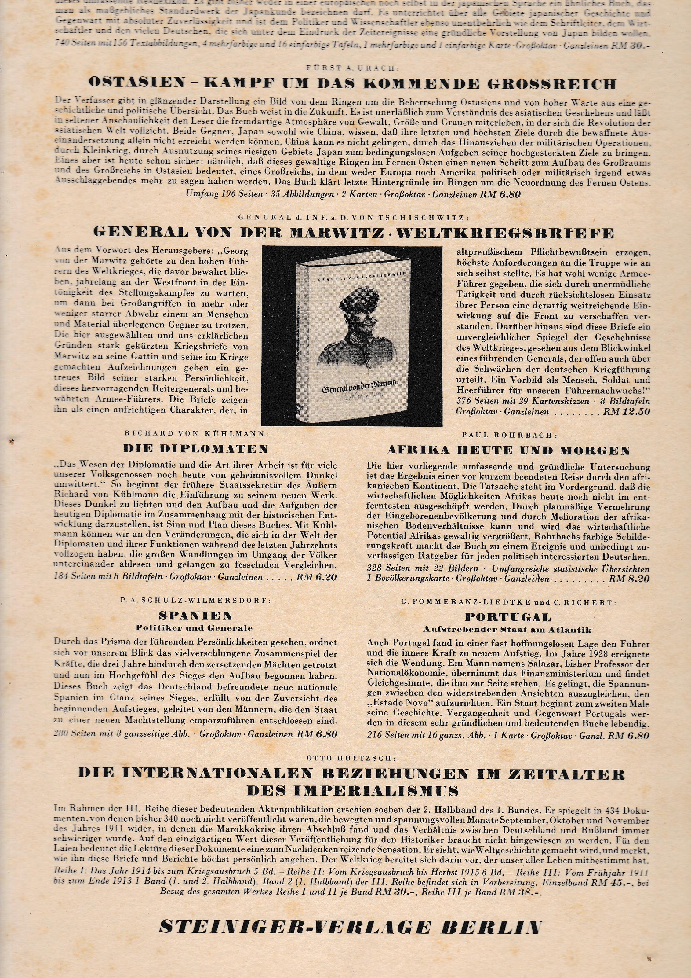 Berlin Rom Tokio. Nr. 12 - jahrgang 2 - 15 dezember 1940, mensile