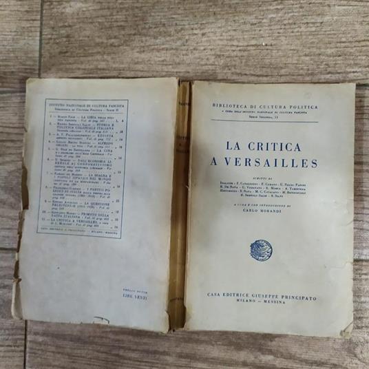 La critica a Versailles - copertina