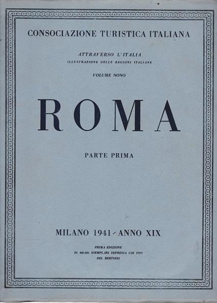 Roma. Attraverso l'Italia. Illustrazione delle regioni italiane vol. 9° e 10° parte prima e seconda - copertina