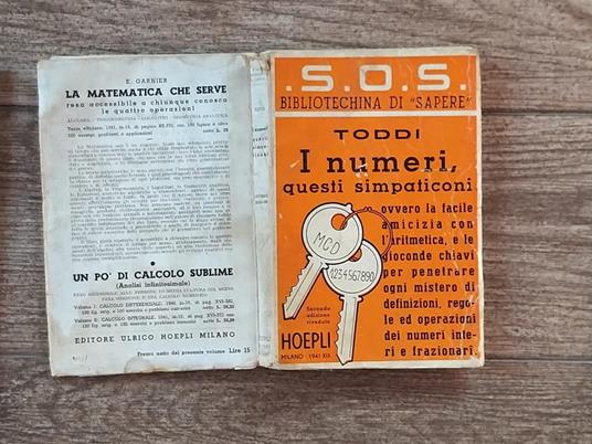 I numeri. Questi simpaticoni - Toddi - copertina