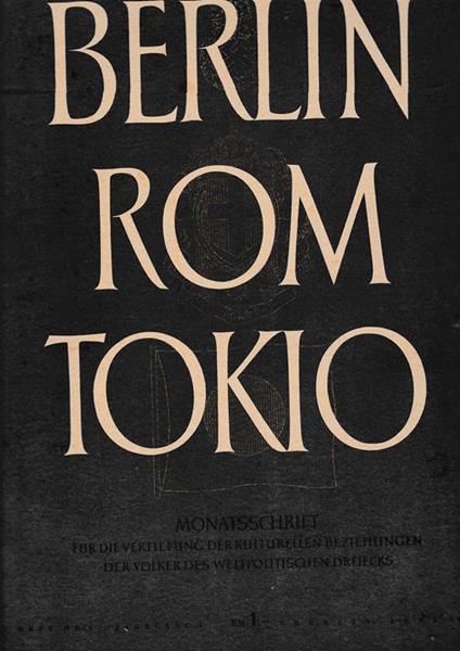 Berlin Rom Tokio. Nr. 6 - jahrgang 4 - juni 1942, mensile - copertina