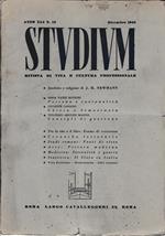 Studium. Rivista di vita e cultura professionale, anno XLI, n. 12 Dicembre 1945