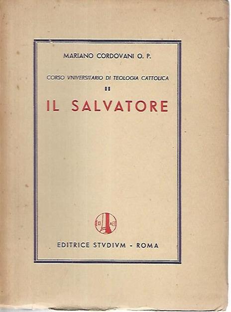 Il salvatore - Mariano Cordovani - copertina
