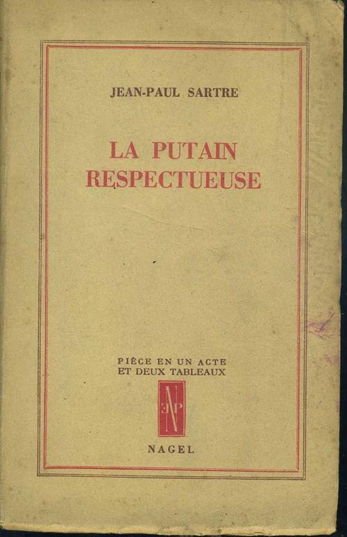 La putain respectueuse - Jean-Paul Sartre - copertina