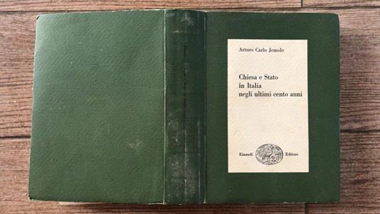 Chiesa e stato in Italia negli ultimi cento anni - Arturo Carlo Jemolo - copertina