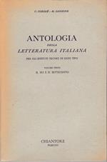 Antologia della letteratura Italiana. Vol. 3° Il Sei e Settecento