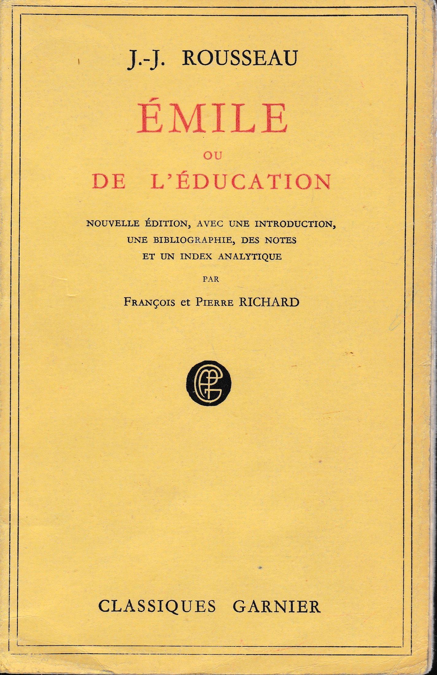 Emile ou de l'éducation