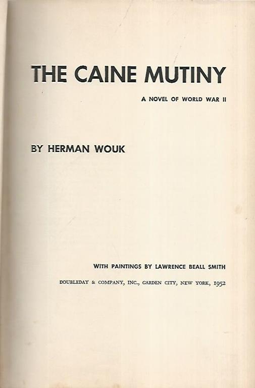 The Caine mutiny. A novel of world war II - Herman Wouk - copertina