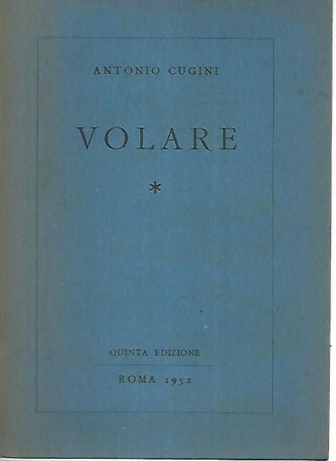 Volare - Antonio Cugini - copertina
