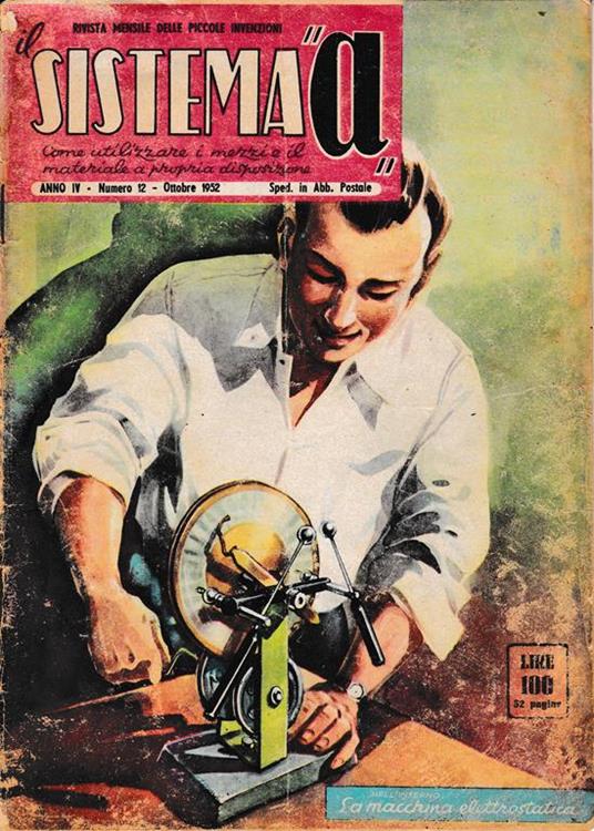 Il sistema "A". Anno IV - n. 12 - Ottobre 1952 - copertina