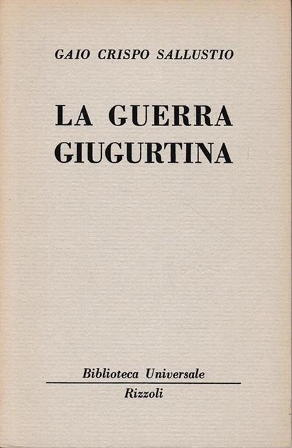La guerra Giugurtina (volume doppio) - copertina