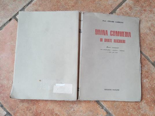 Divina commedia di Dante Alighieri - Cesare Carboni - copertina