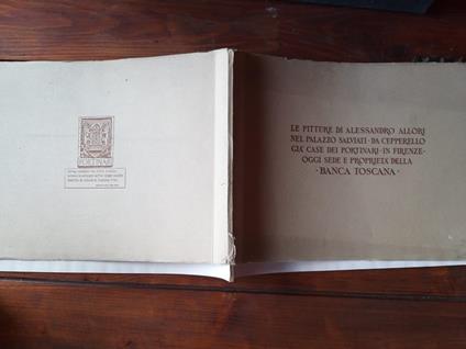 Le pitture di Alessandro Allori nel palazzo Salviati - Alessandro Allori - copertina