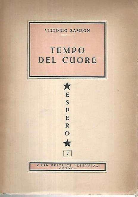 Tempo nel cuore - Vittorio Zambon - copertina