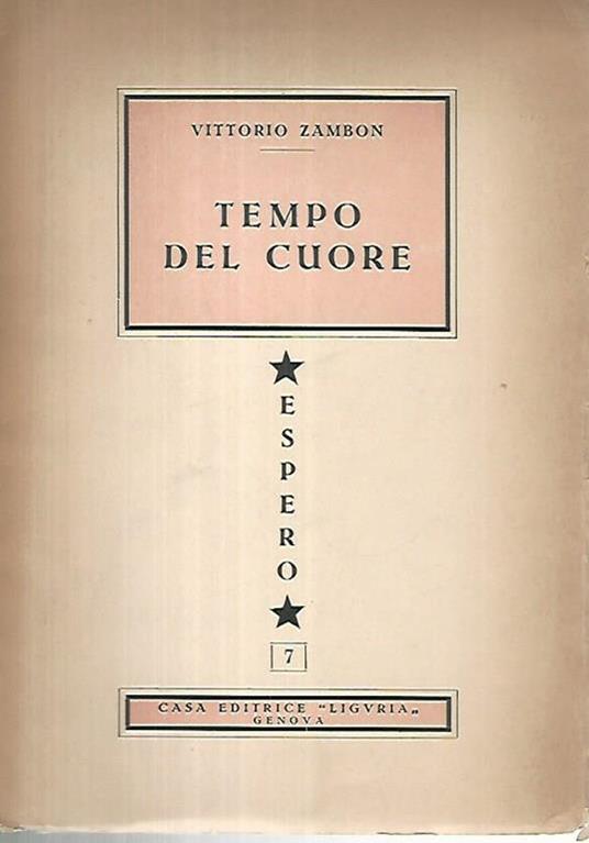 Tempo nel cuore - Vittorio Zambon - copertina