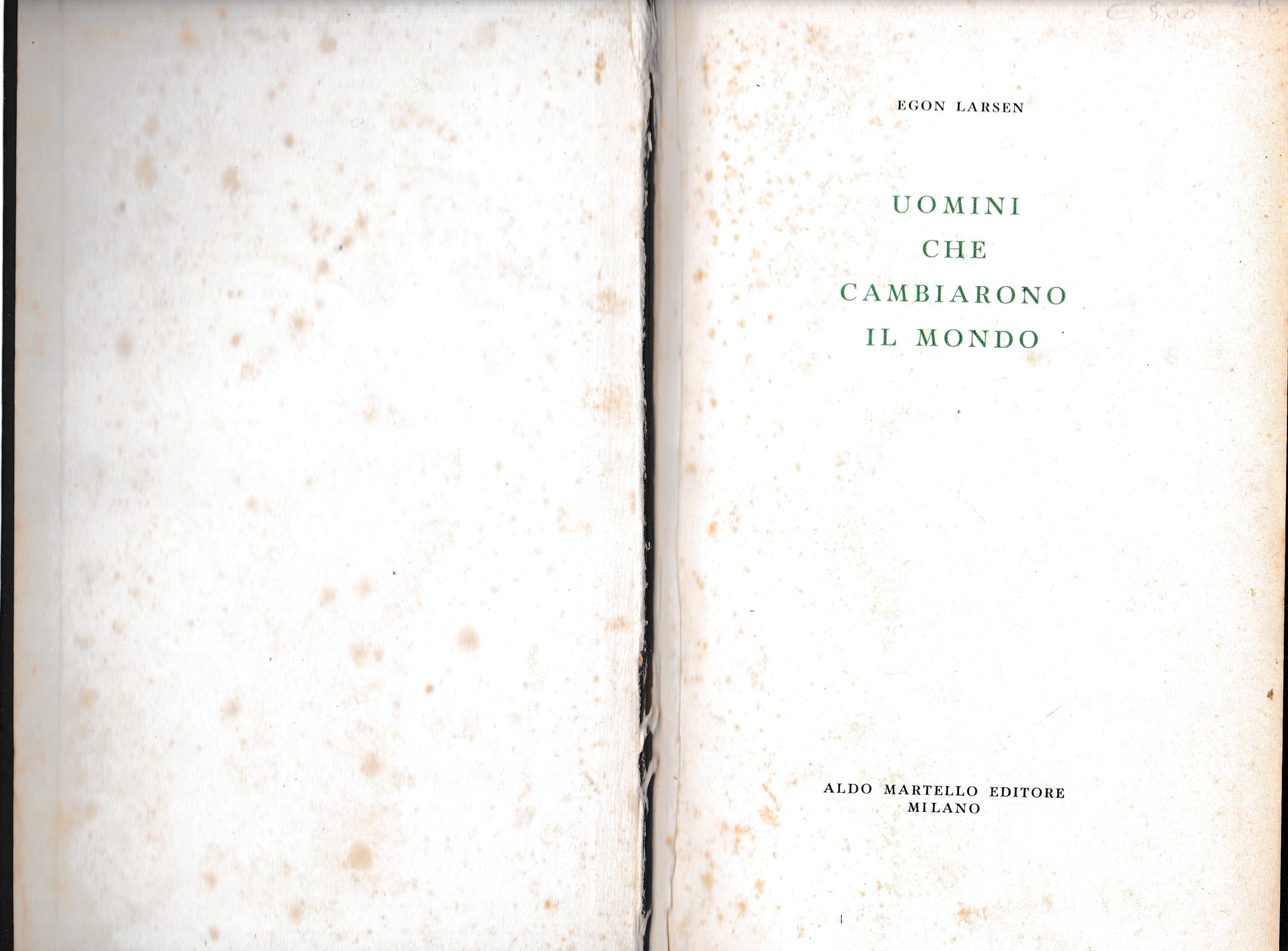 Uomini che cambiarono il mondo