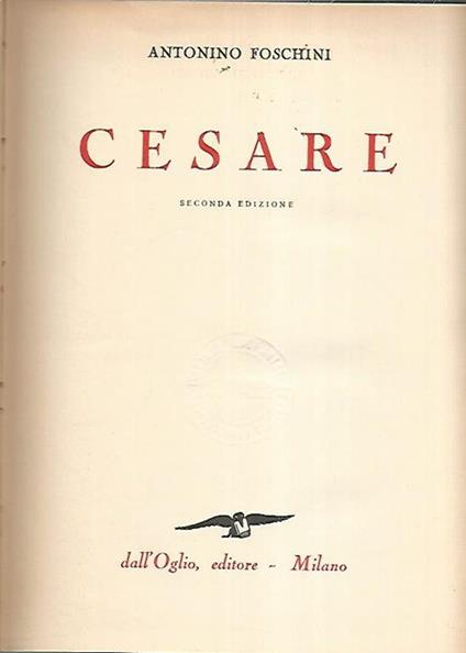 Cesare - Antonino Foschini - copertina