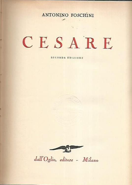 Cesare - Antonino Foschini - copertina