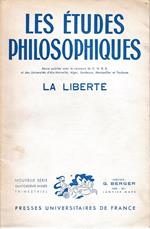 Les études philosophiques. La liberté n. 1. Pubblicazione trimestrale