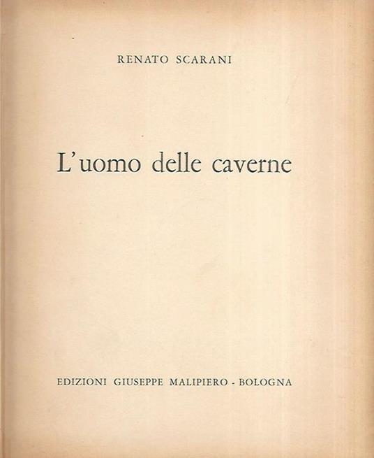 L' uomo delle caverne - Renato Scarani - copertina