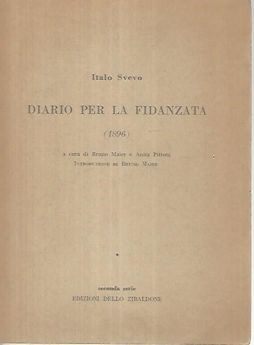Diario per la fidanzata - Italo Svevo - copertina