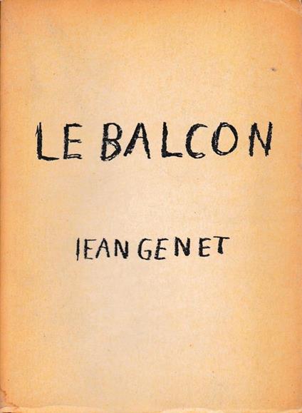 Le balcon - Jean Genet - copertina