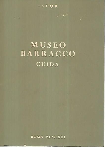 Museo Barracco guida - Carlo Pietrangeli - copertina
