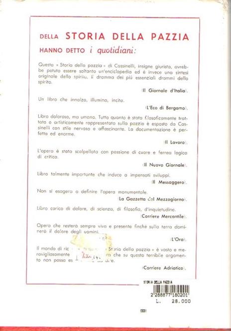 Storia della pazzia - Bruno Cassinelli - 2