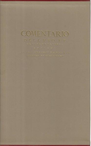 Comentario dell'uso et ordine de trionfi antichi - Onofrio Panvinio - copertina