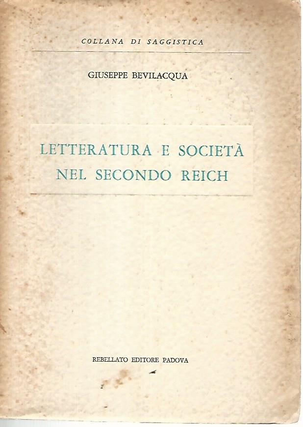 Letteratura e società nel secondo reich