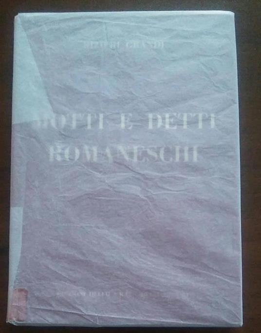Motti E Detti Romaneschi - Grandi - copertina