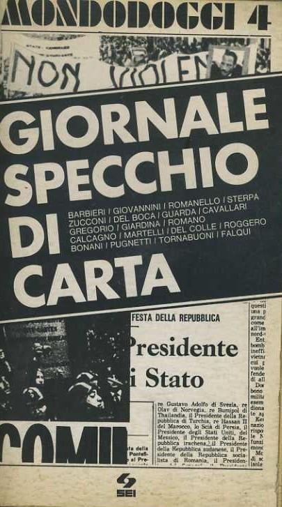 Giornale specchio di carta - copertina