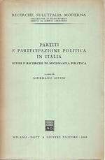 Partiti e partecipazione politica in Italia