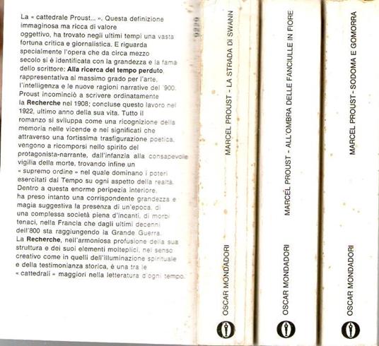 I Guermantes, Albertine scomparsa, La prigioniera, Il tempo ritrovato, Sodoma e Gomorra, All'ombra delle fanciulle in fiore, La strada di Swann - Marcel Proust - 2
