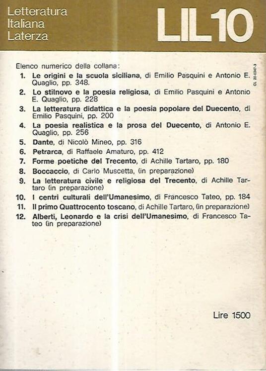 I centri culturali dell'umanesimo - Francesco Tateo - 2