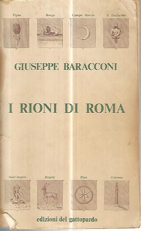 I rioni di Roma - Giuseppe Baracconi - copertina