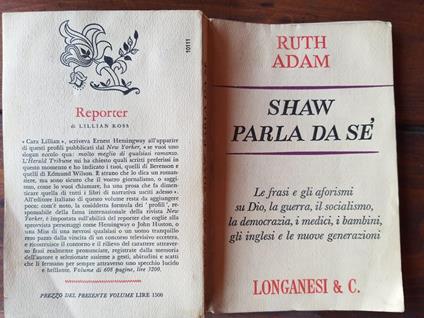 Shaw parla da sè - Ruth Adam - copertina