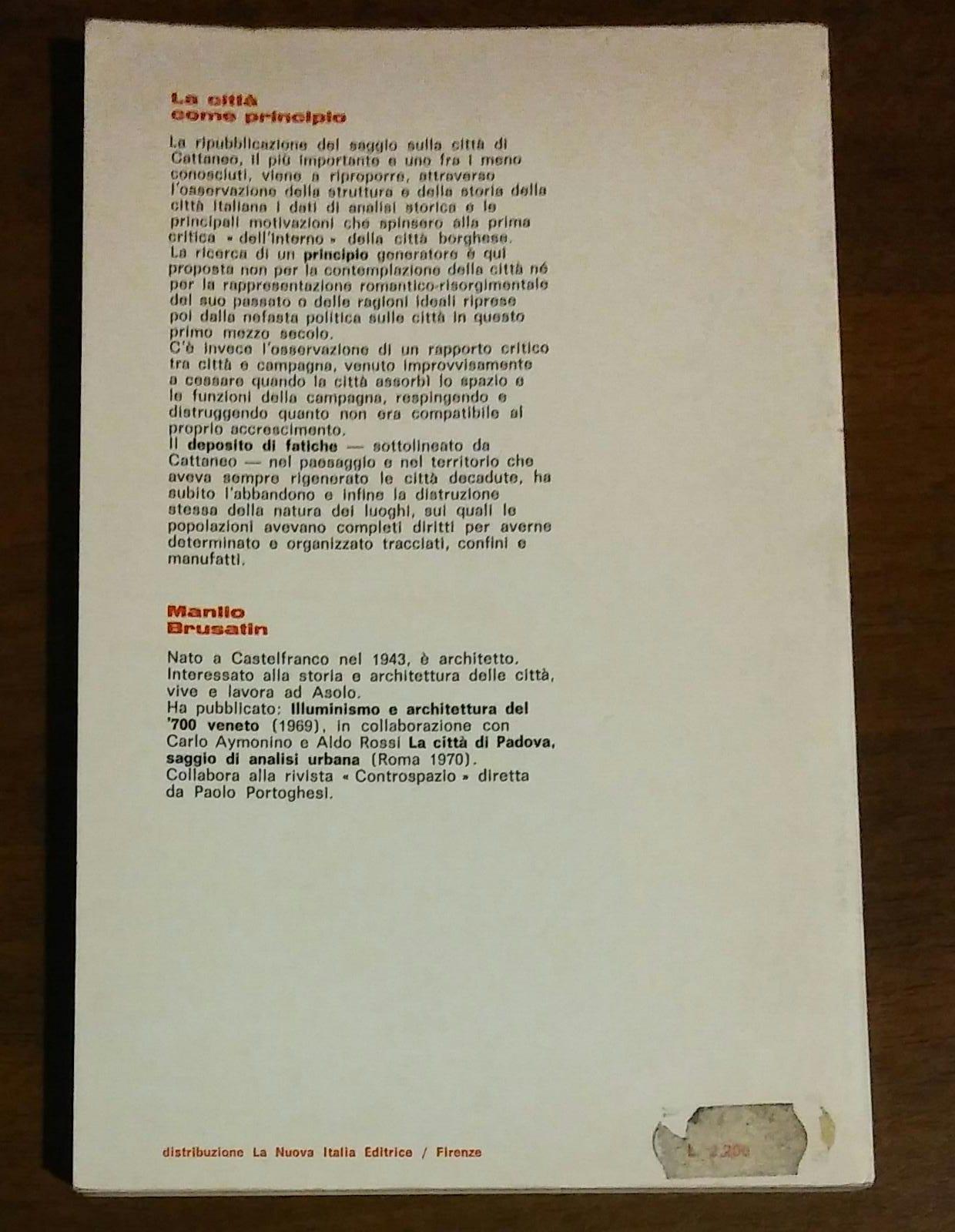 La Citta Come Principio