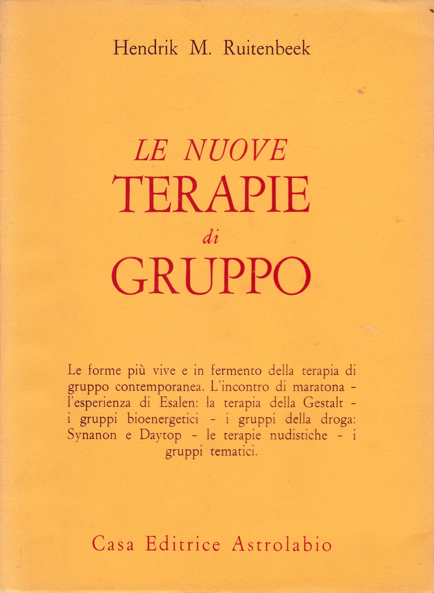Le nuove terapie di gruppo